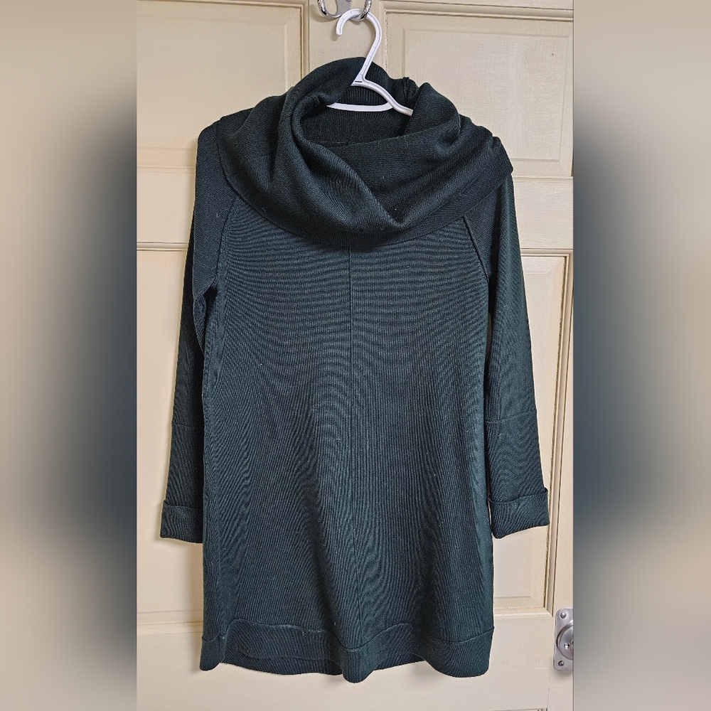 Women's Knit Oversized Turtleneck Dress - size S
